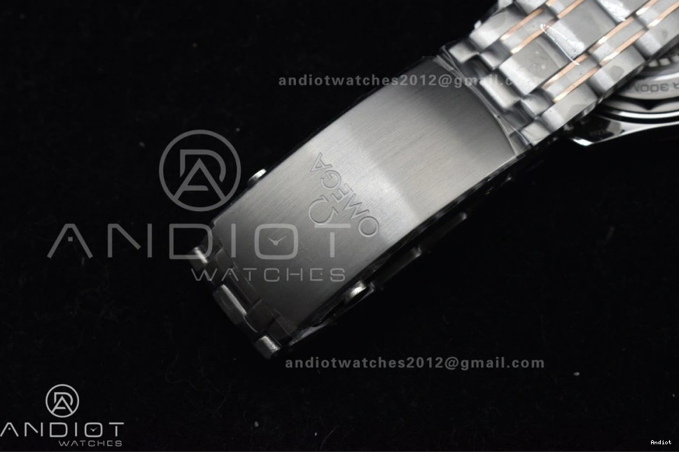 Ceramic A8800 Edition RG Seamaster Best Black SS on VSF Bracelet SS Black Diver Dial 300M 1:1 0104